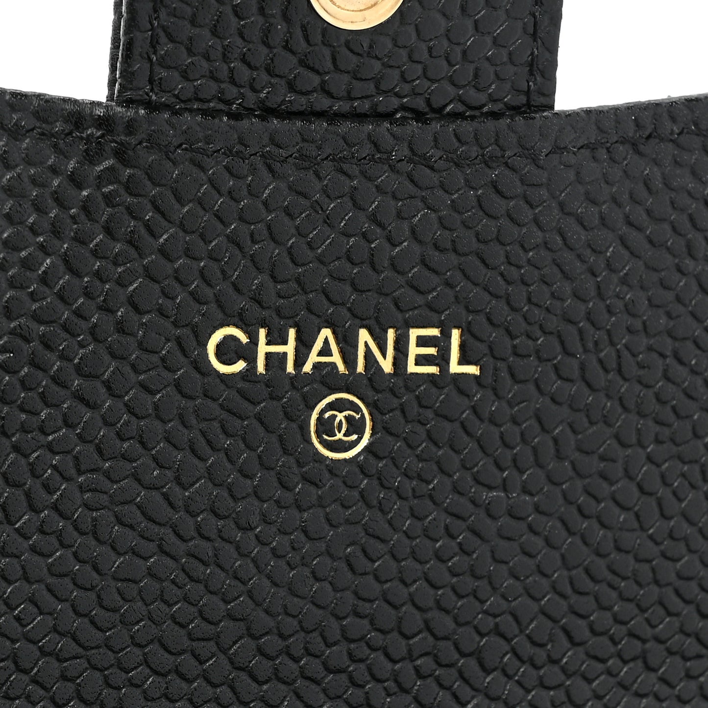 Caviar Quilted Large Gusset Flap Wallet Black