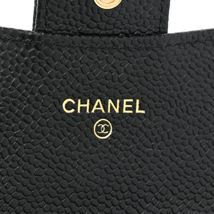 Chanel Caviar Quilted Large Gusset Flap Wallet Black 9 of 14