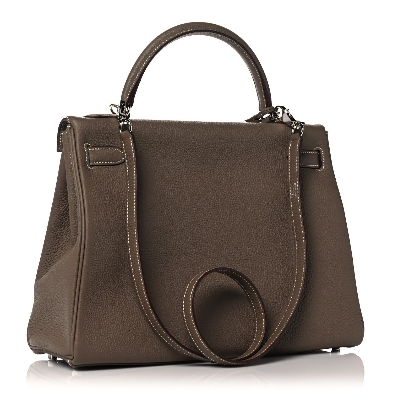 Hermes Togo Kelly Retourne 32 Etoupe 4 of 38