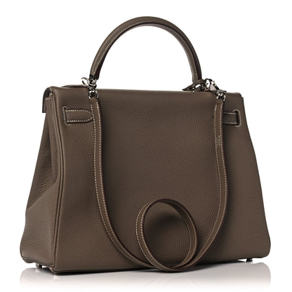 Hermes Togo Kelly Retourne 32 Etoupe 4 of 38
