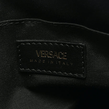 Versace Calfskin Quilted Small Tribute Icon Pouch Black 6 of 8
