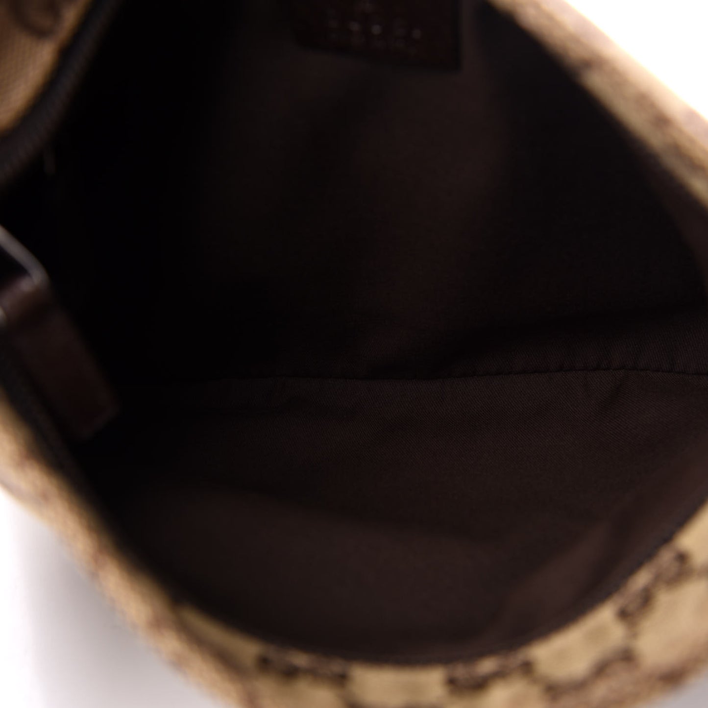 Monogram Web Small Flat Messenger Bag Brown