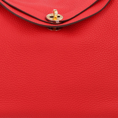 Hermes Taurillon Clemence Lindy 30 Rouge De Coeur 8 of 10