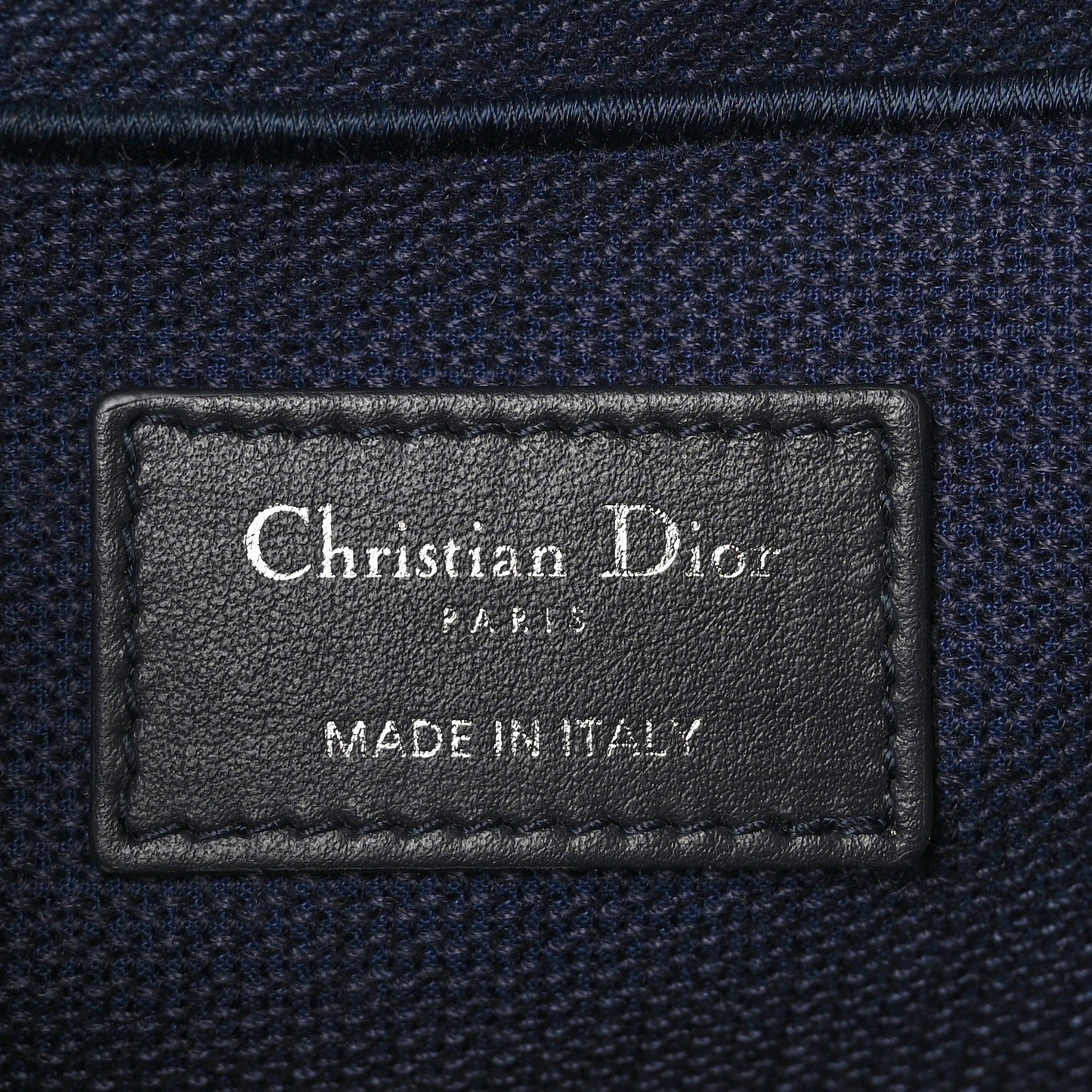 Canvas Embroidered Palm Tree Diortravel Vanity Case Blue Multicolor