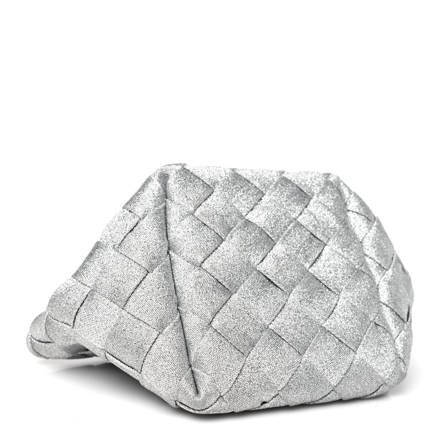 Webbing Maxi Intrecciato Mini Cassette Tote Silver
