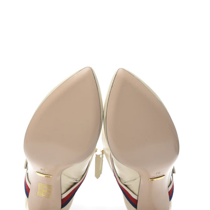 Gucci Nappa Sylvie Ankle Boots 39 Mystic White 7 of 13