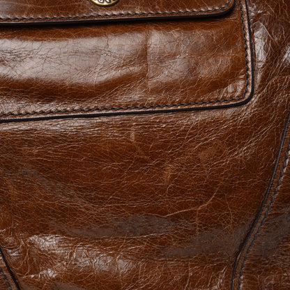 Prada Vitello Shine Hobo Nocciolo 12 of 13