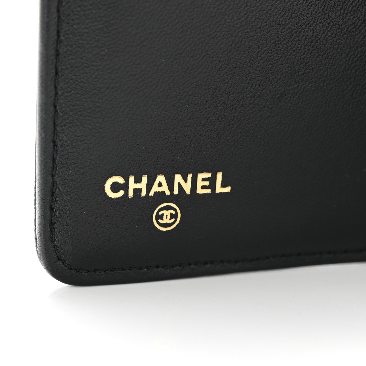 Chanel Lambskin Quilted Boy Yen Wallet Black 6 of 9