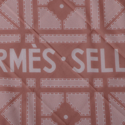 Hermes Cotton Sellier Pocket Square Scarf 1 of 3