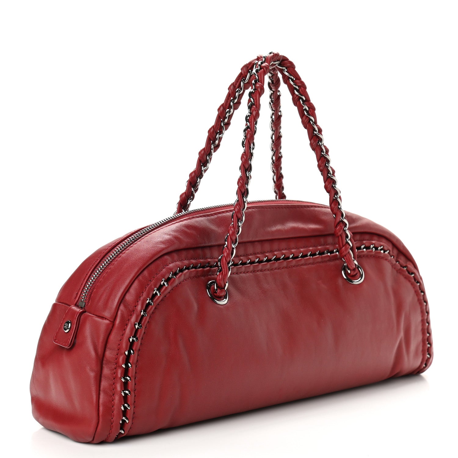 Louis Vuitton Smooth Calfskin Medium Luxe Ligne Bowler Red 3 of 10