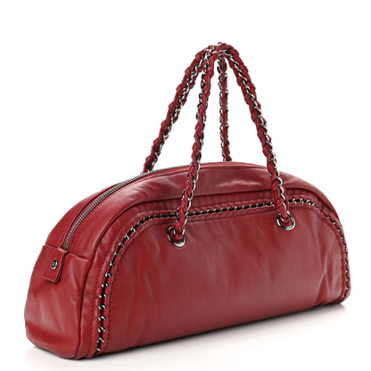 Louis Vuitton Smooth Calfskin Medium Luxe Ligne Bowler Red 3 of 10