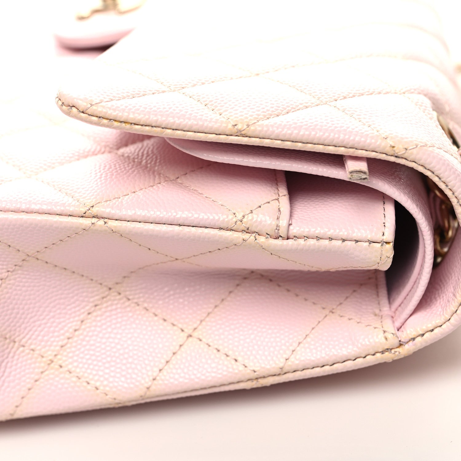Chanel Caviar Quilted Medium Double Flap Light Pink 12 of 12
