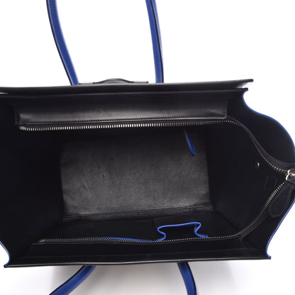 Celine Canvas Smooth Calfskin Mini Tri-Color Luggage Indigo 5 of 12