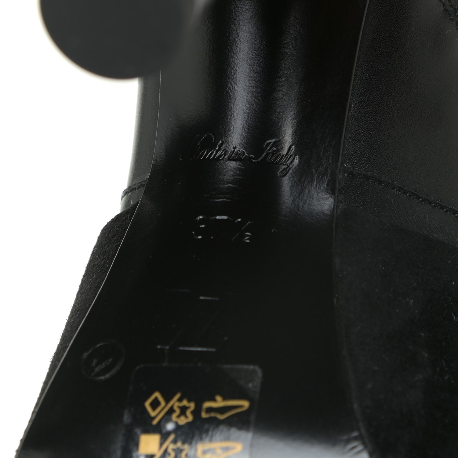 Louis Vuitton Suede Calfskin Monogram Podium Platform Thigh Boots 37.5 Black 10 of 17