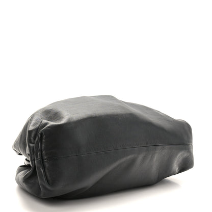 Bottega Veneta Smooth Butter Calf The Pouch Oversized Clutch Black 4 of 9