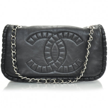 Chanel Calfskin On the Bund Medium Flap Black 1 of 15