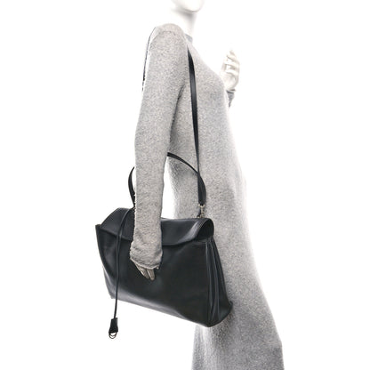 Balenciaga Smooth Calfskin Large Rodeo Top Handle Handbag Black 2 of 9