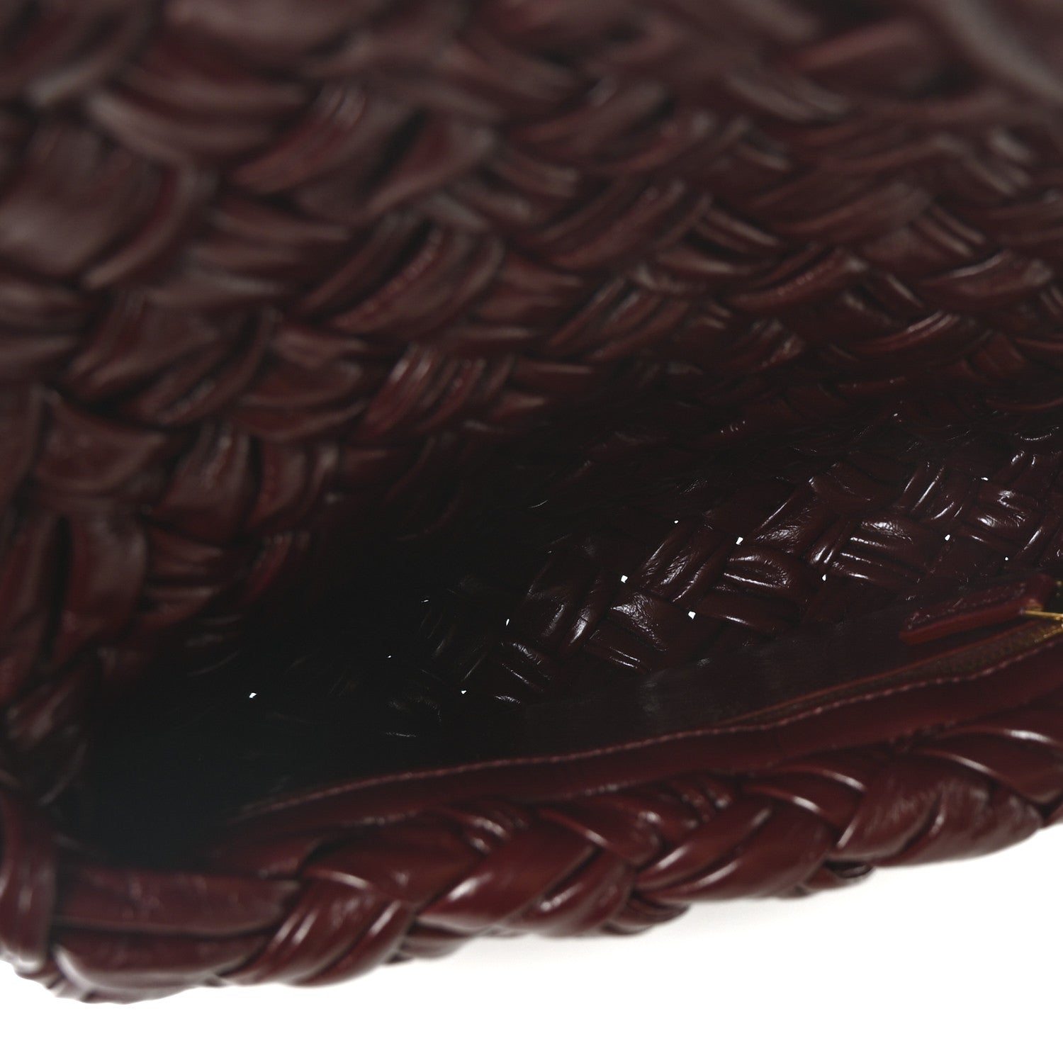 Bottega Veneta Calfskin Foulard Intreccio Kalimero Citta Shoulder Bag Barolo 5 of 10