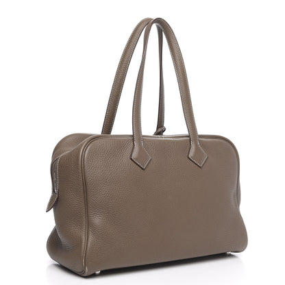 Hermes Taurillon Clemence Victoria II 35 Etoupe 3 of 14