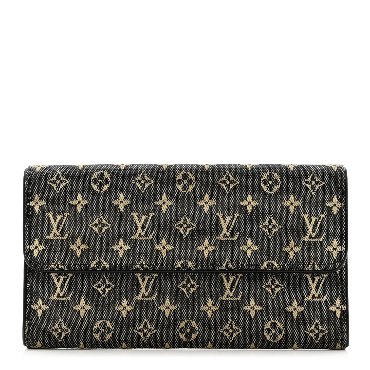 Louis Vuitton Mini Monogram Porte Tresor International Wallet Black 1 of 8