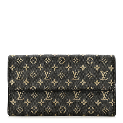 Louis Vuitton Mini Monogram Porte Tresor International Wallet Black 1 of 8