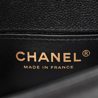 Chanel Caviar Chevron Quilted Mini Boy Flap Black 6 of 10