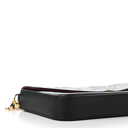 Louis Vuitton Empreinte Monogram Giant Felicie Pochette Black Beige 10 of 12