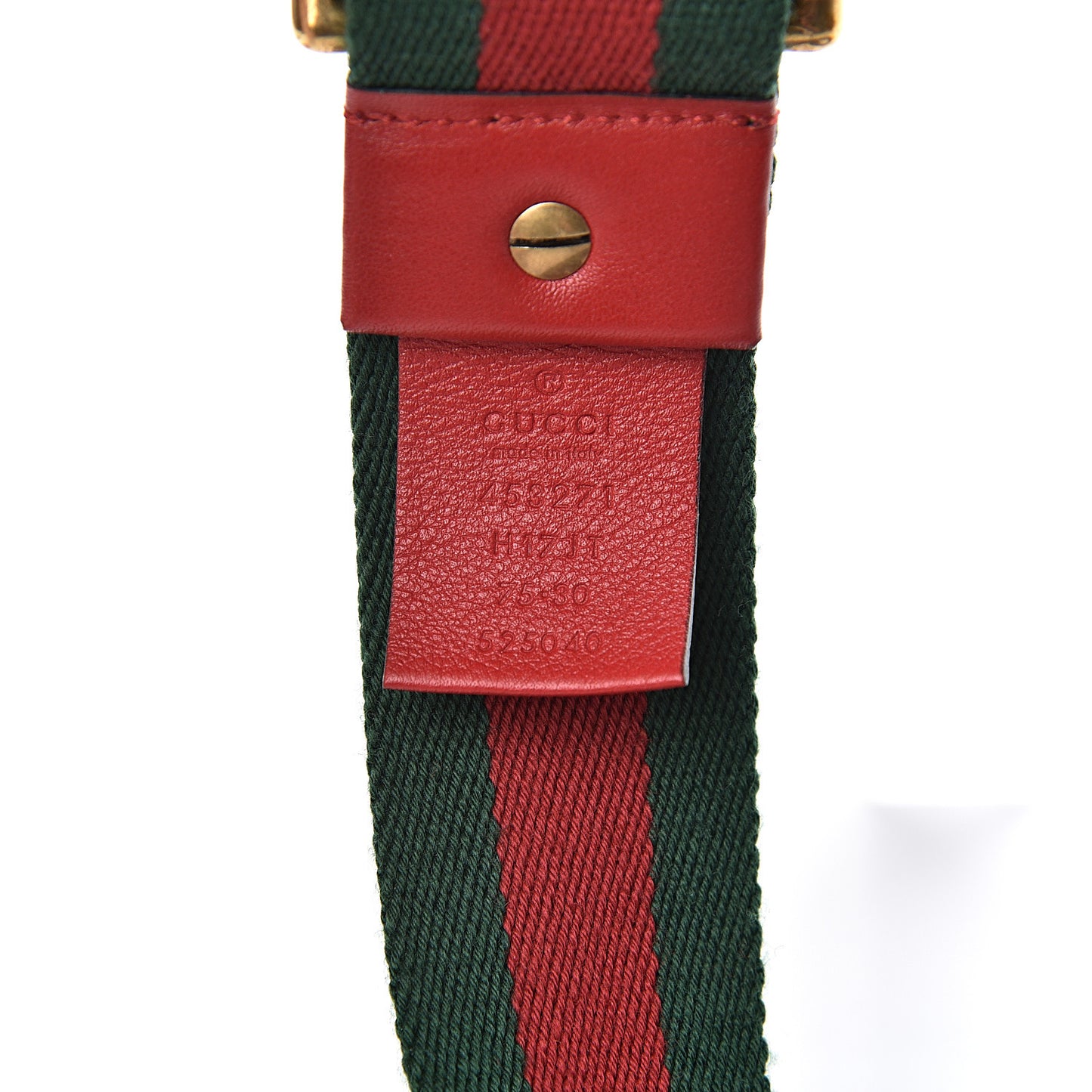 Web Feline D Ring Belt 75 30 Red Green