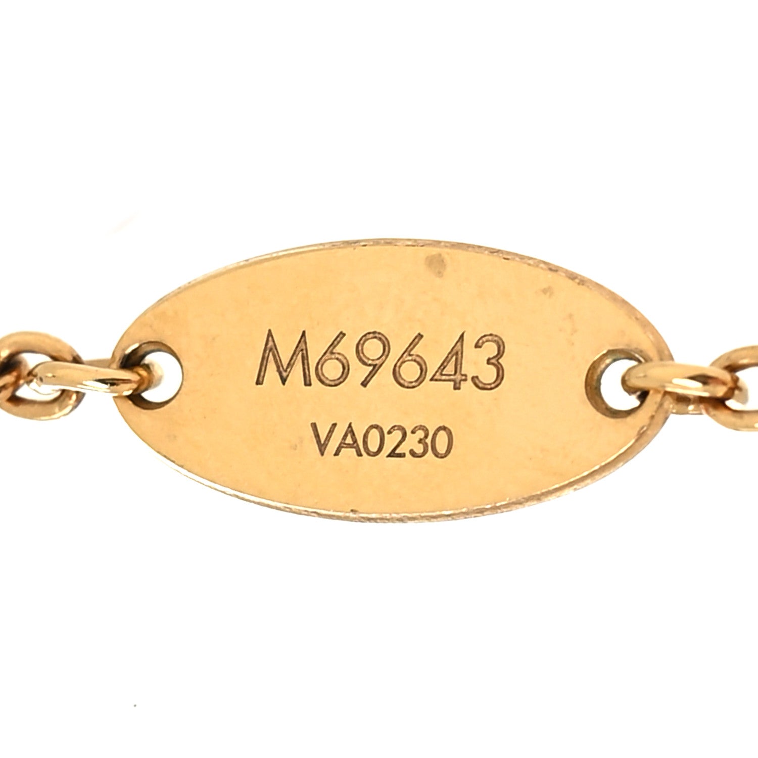 Louis Vuitton Metal L to V Necklace Gold Silver 6 of 6