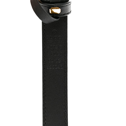 Gucci Calfskin Double G 20mm Belt 80 32 Black 3 of 5