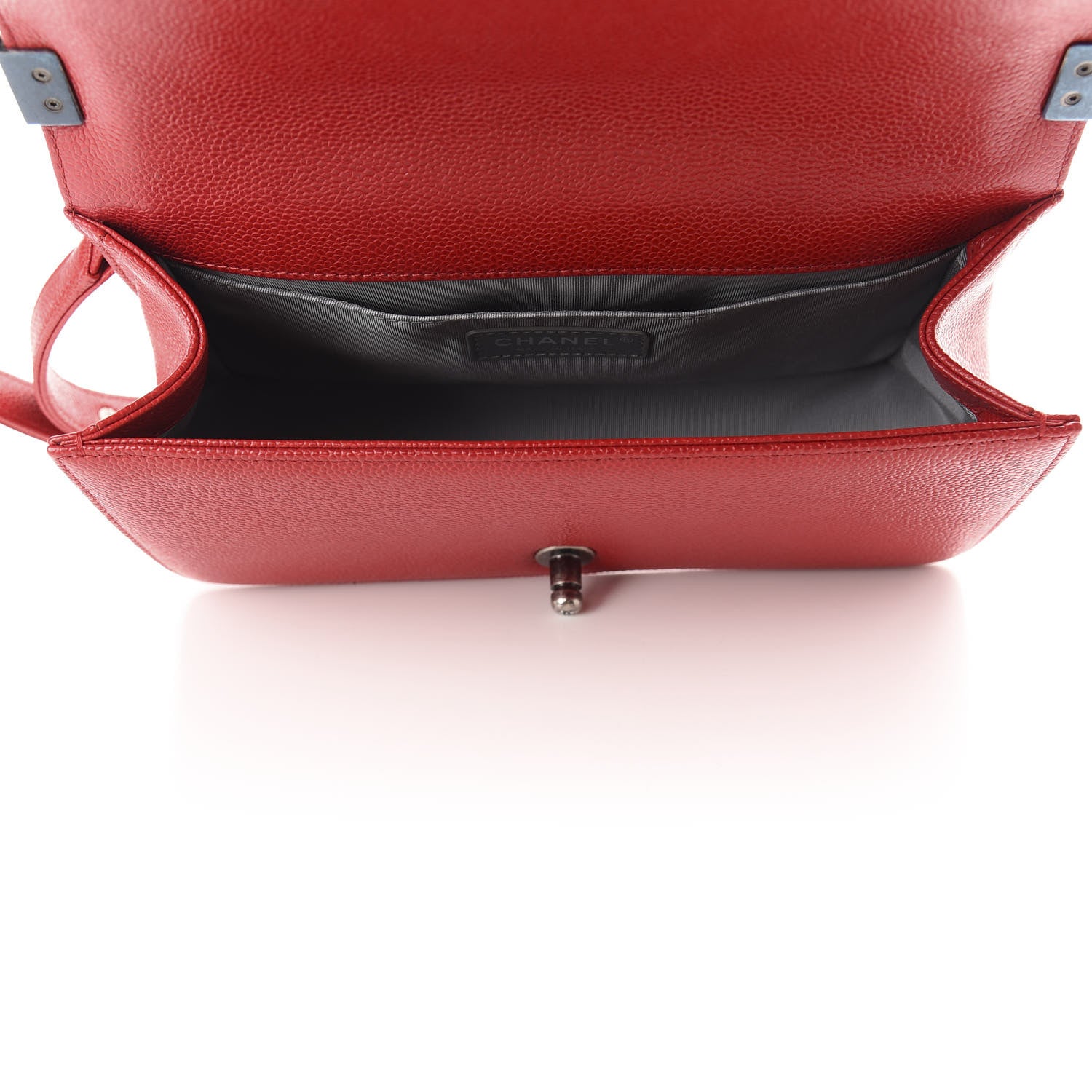 Chanel Caviar Quilted Medium Boy Flap Red 4 of 9