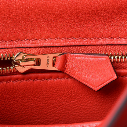 Hermes Swift Kelly Retourne 25 Rouge Tomate 25 of 36