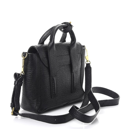 3.1 Phillip Lim 3.1 Textured Calfskin Mini Pashli Satchel Black 3 of 7