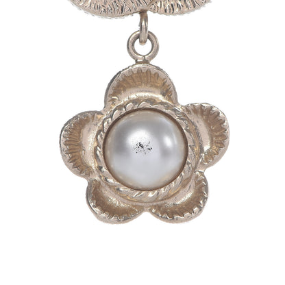 Chanel Pearl CC Camellia Pendant Necklace Gold 6 of 7