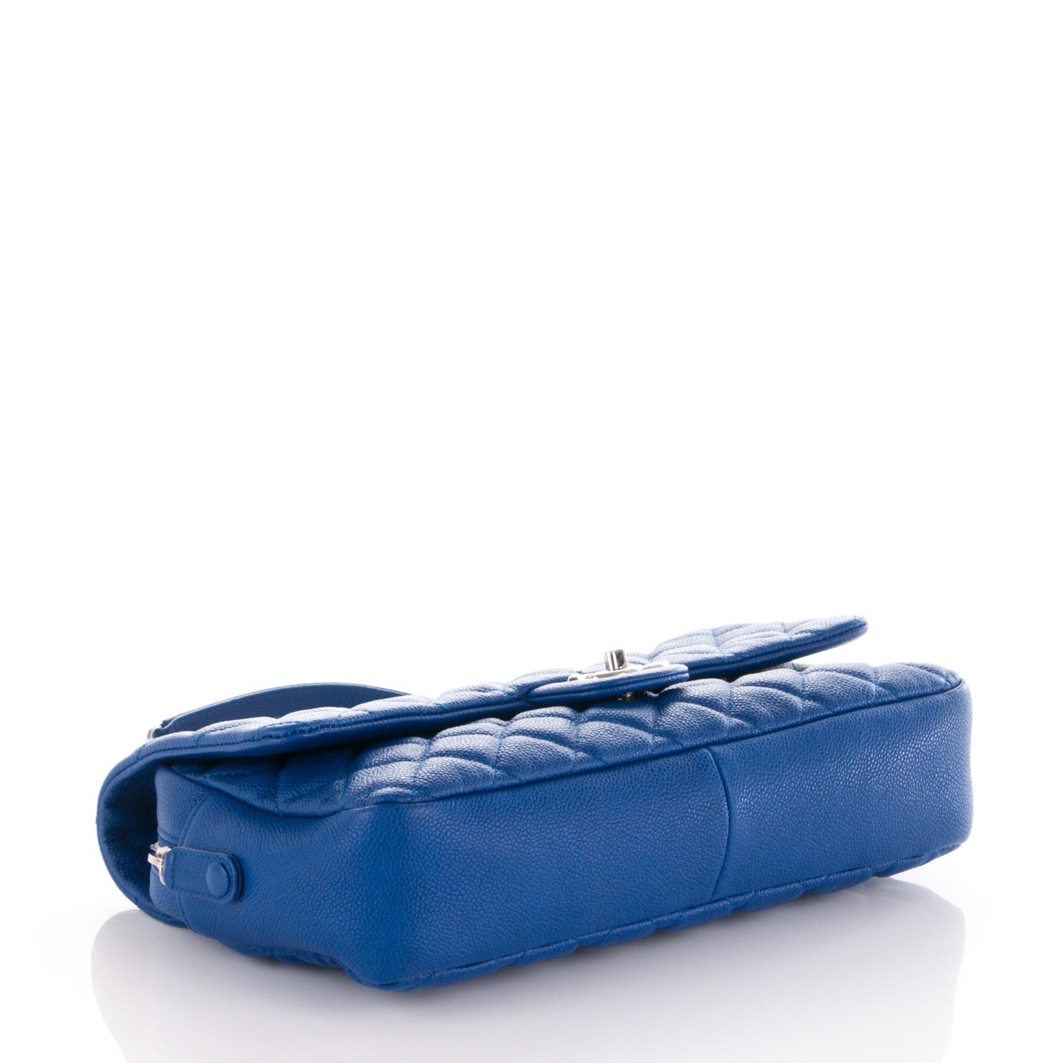 Chanel Caviar Quilted Jumbo Easy Flap Blue 5 of 8