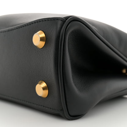 Balenciaga Natural Smooth Calfskin Mini Rodeo Top Handle Handbag Black 10 of 12
