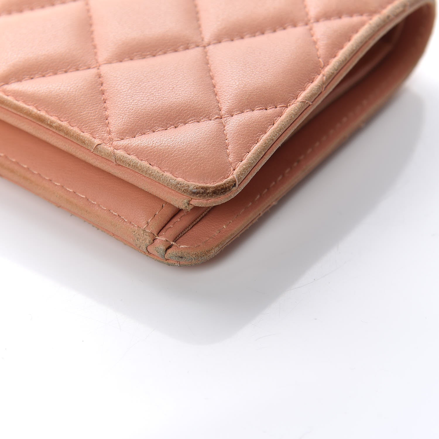 Chanel Lambskin Quilted Yen Wallet 12 of 18