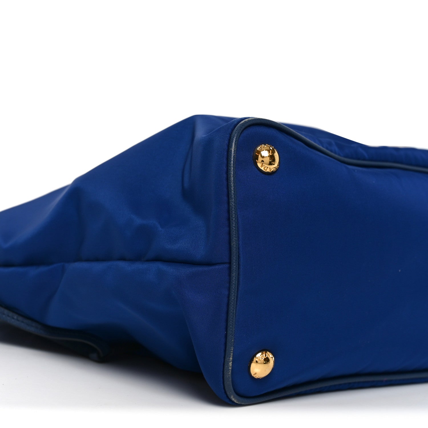 Prada Tessuto Nylon Saffiano Tote Baltico 8 of 9