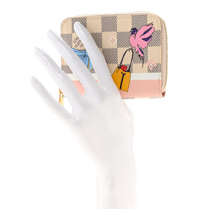 Louis Vuitton Damier Azur 2018 Christmas Animation Zippy Coin Purse 2 of 11