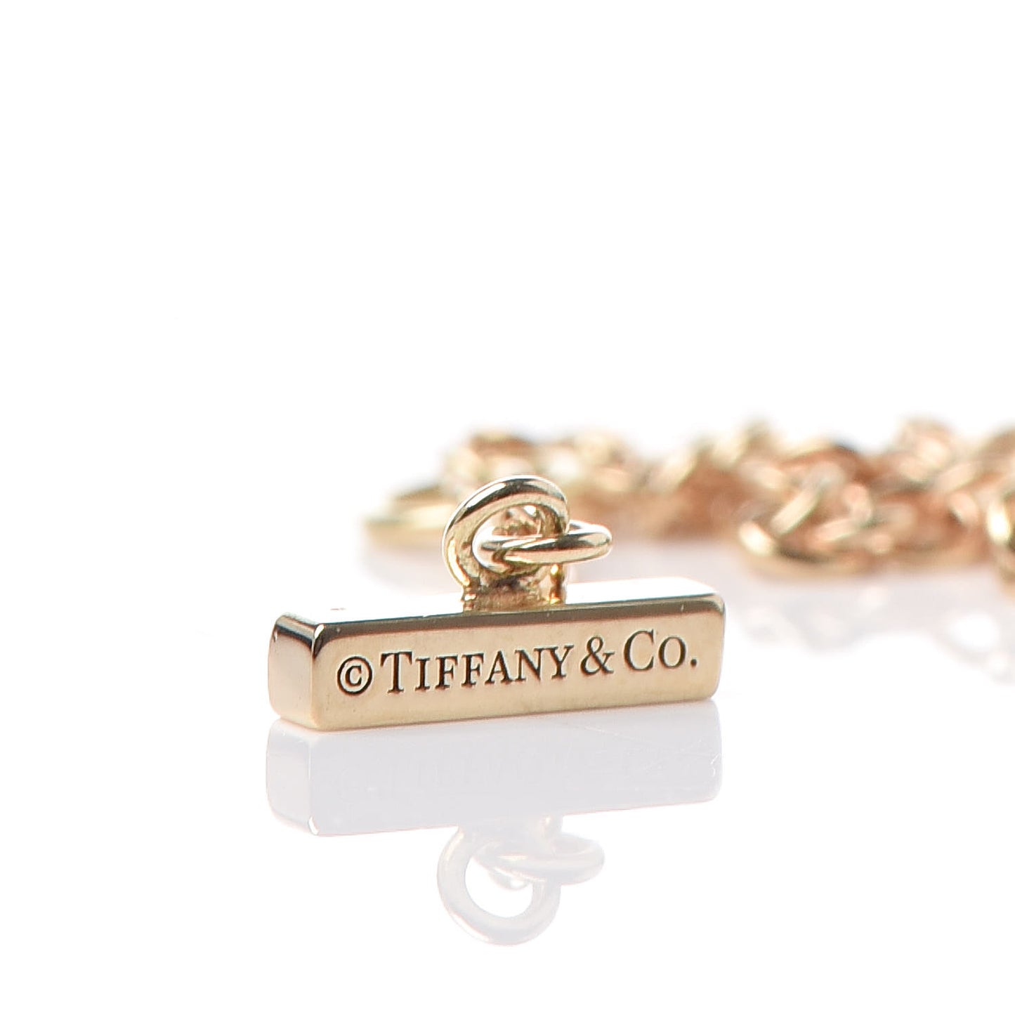 18K Yellow Gold Diamond T Smile Bracelet