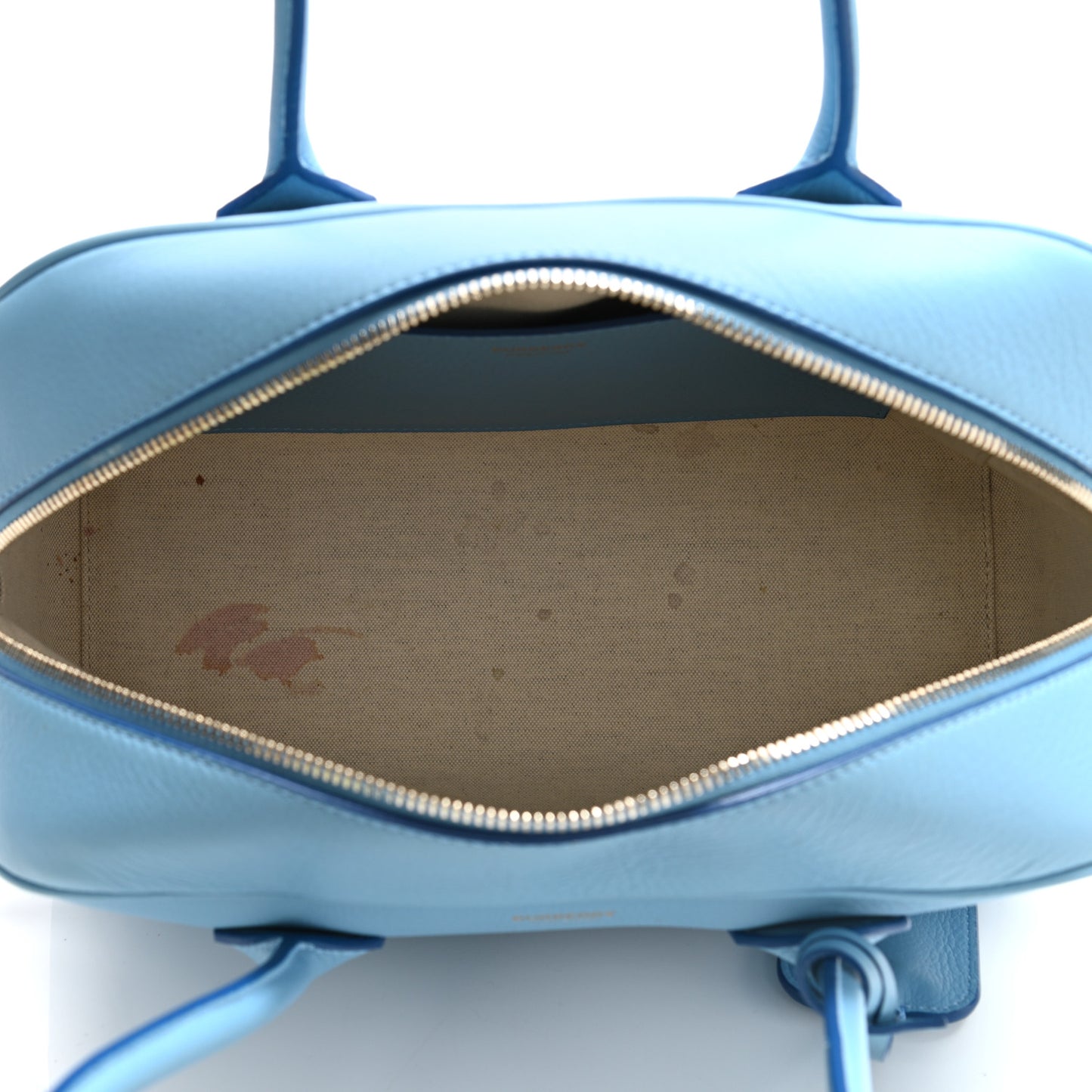 Soft Grain Calfskin Half Cube Bag Blue