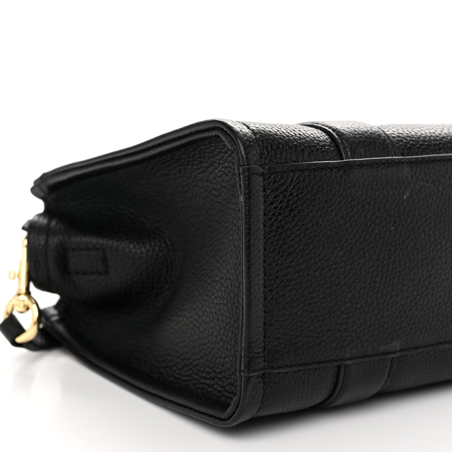 Grained Calfskin Small The Tote Bag Black