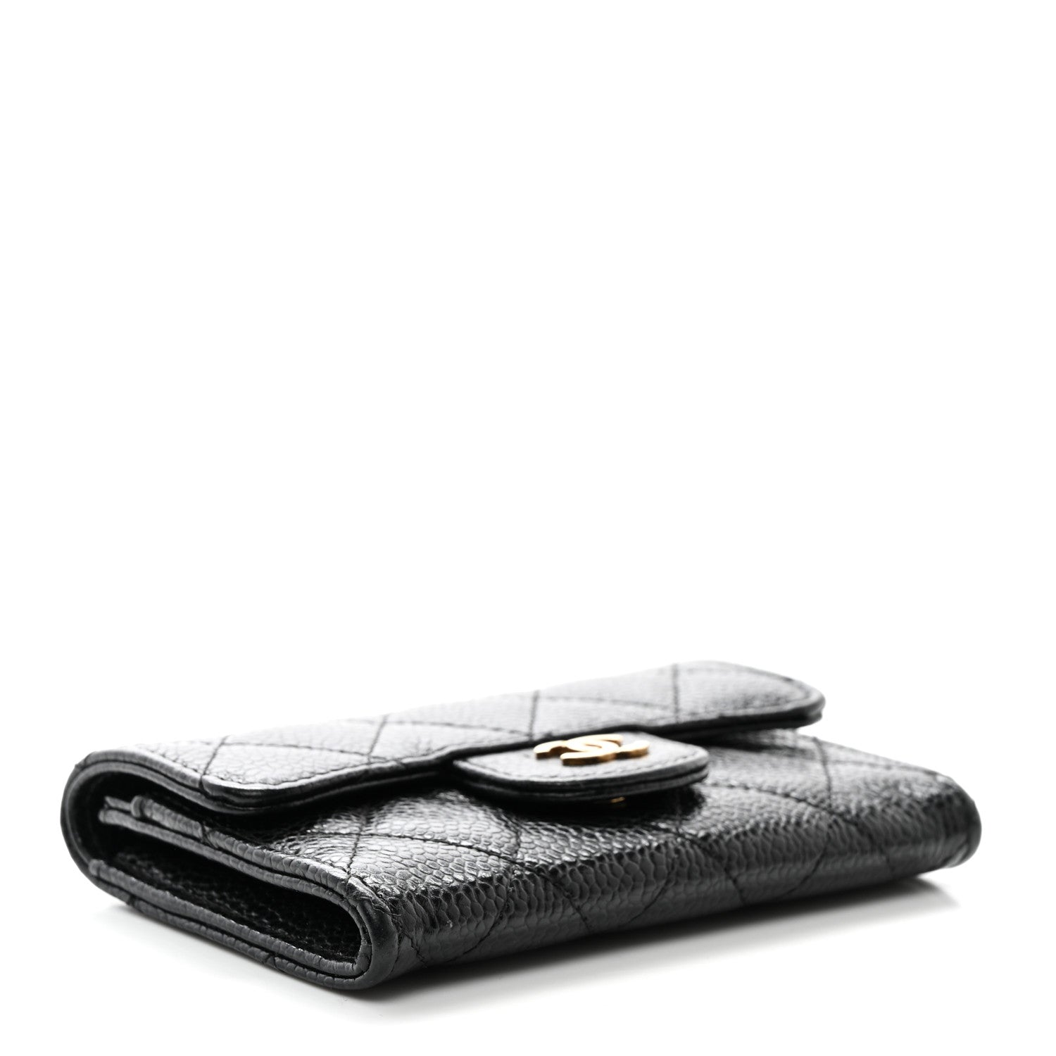 Chanel Caviar Quilted Flap Card Holder Black 4 of 9