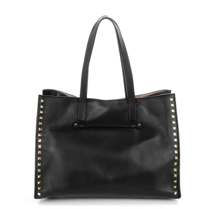 Valentino Garavani Nappa Medium Rockstud Soft Tote Black 1 of 11