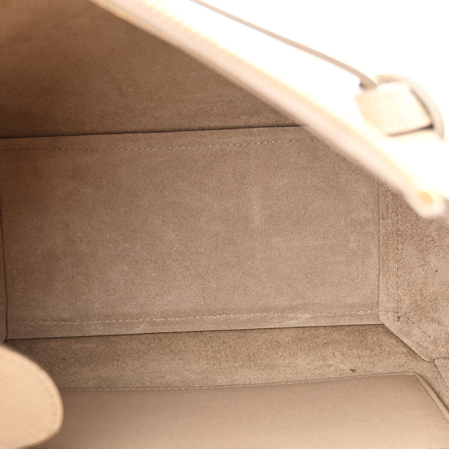 Grained Calfskin Micro Belt Bag Light Taupe