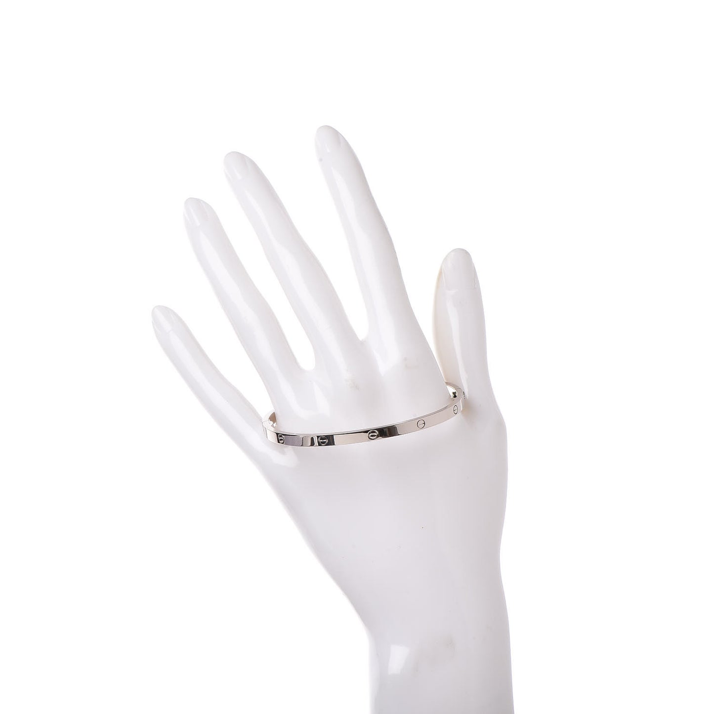 18K White Gold Small LOVE Bracelet 18