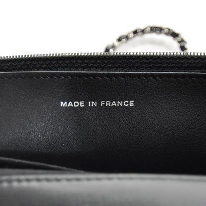 Chanel Patent Quilted Wallet On Chain Black 7 of 10