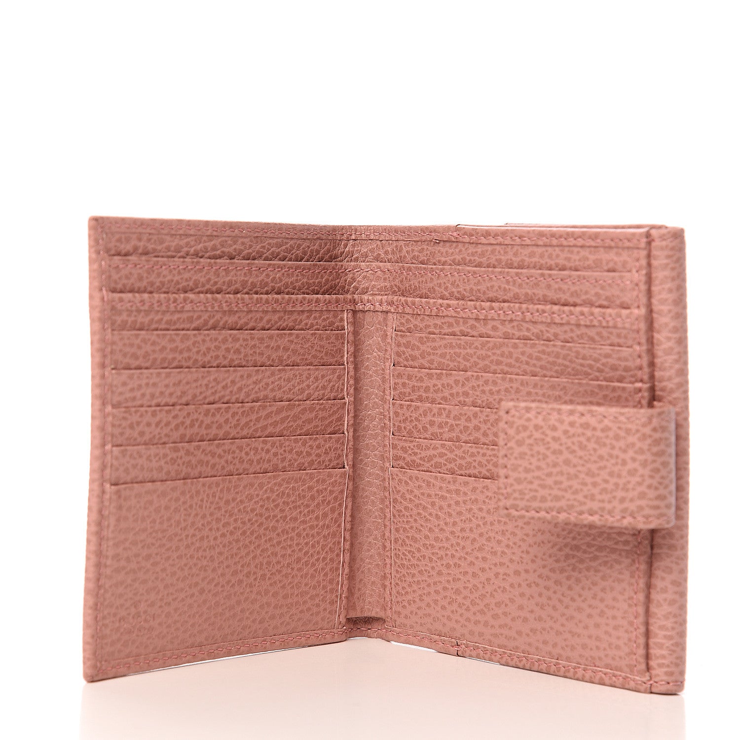 Gucci Dollar Calfskin Swing French Flap Wallet Soft Pink 4 of 5