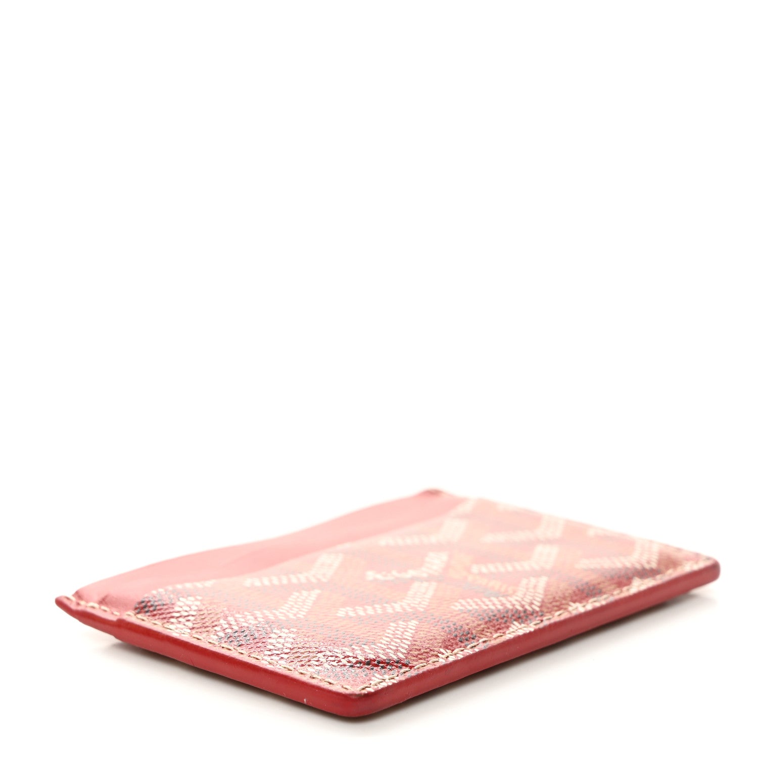 Goyard Goyardine Saint Sulpice Card Holder Red 4 of 7