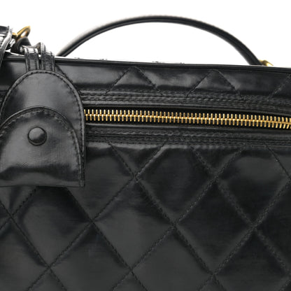 Chanel Lambskin Quilted Vanity Pouch Black 8 of 12